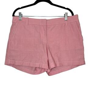 J. Crew Classic Chino Shorts Women's 10 Pink 100% Cotton Pockets